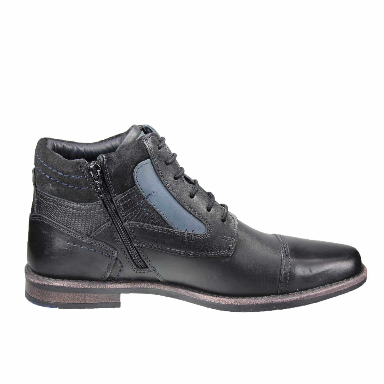 Josef Seibel Schnürstiefelette für Herren in schwarz | Schuhparadies