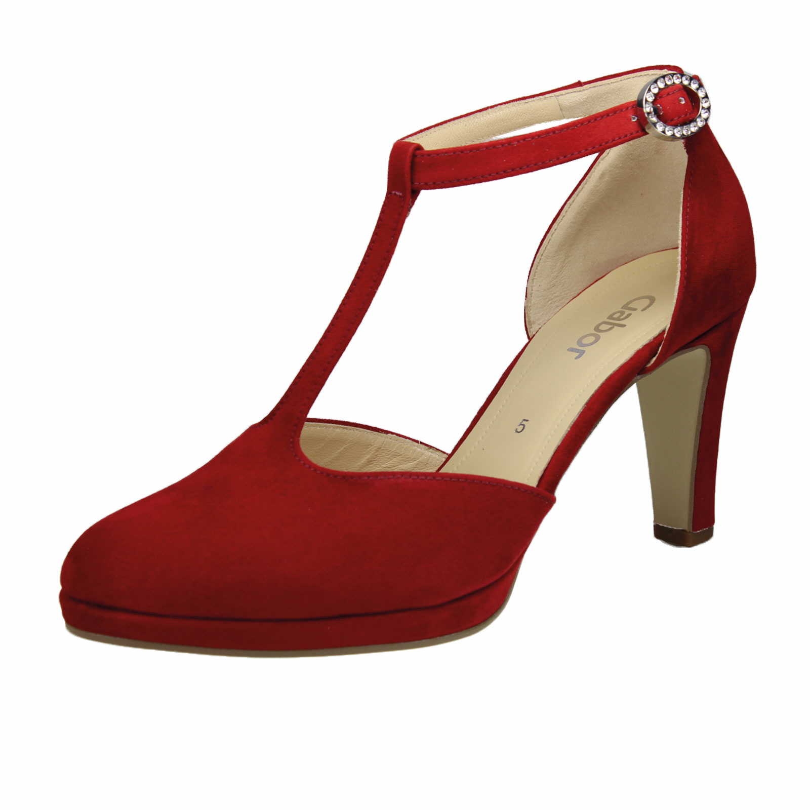 gabor red pumps