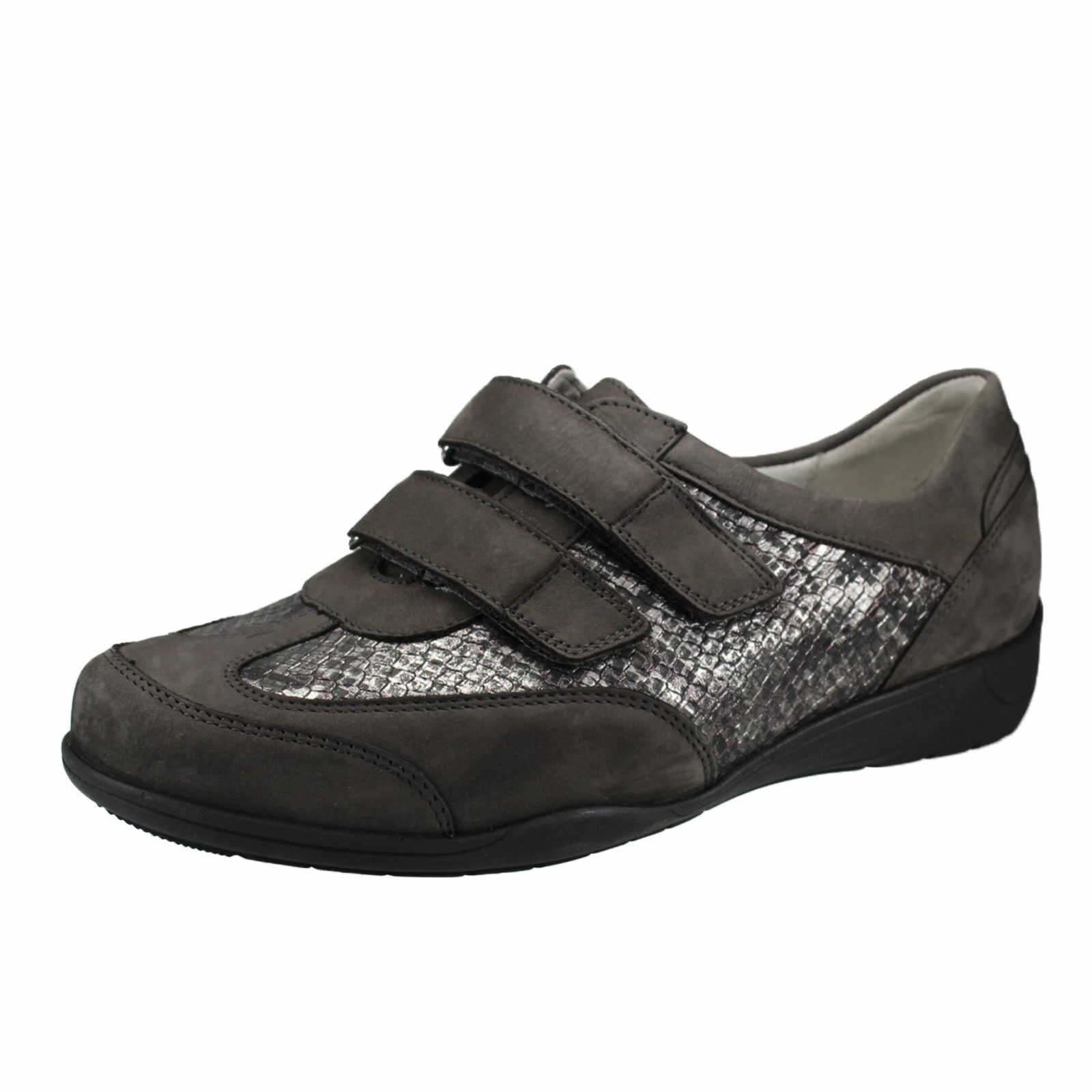 Waldläufer Slipper für Damen in grau | Schuhparadies
