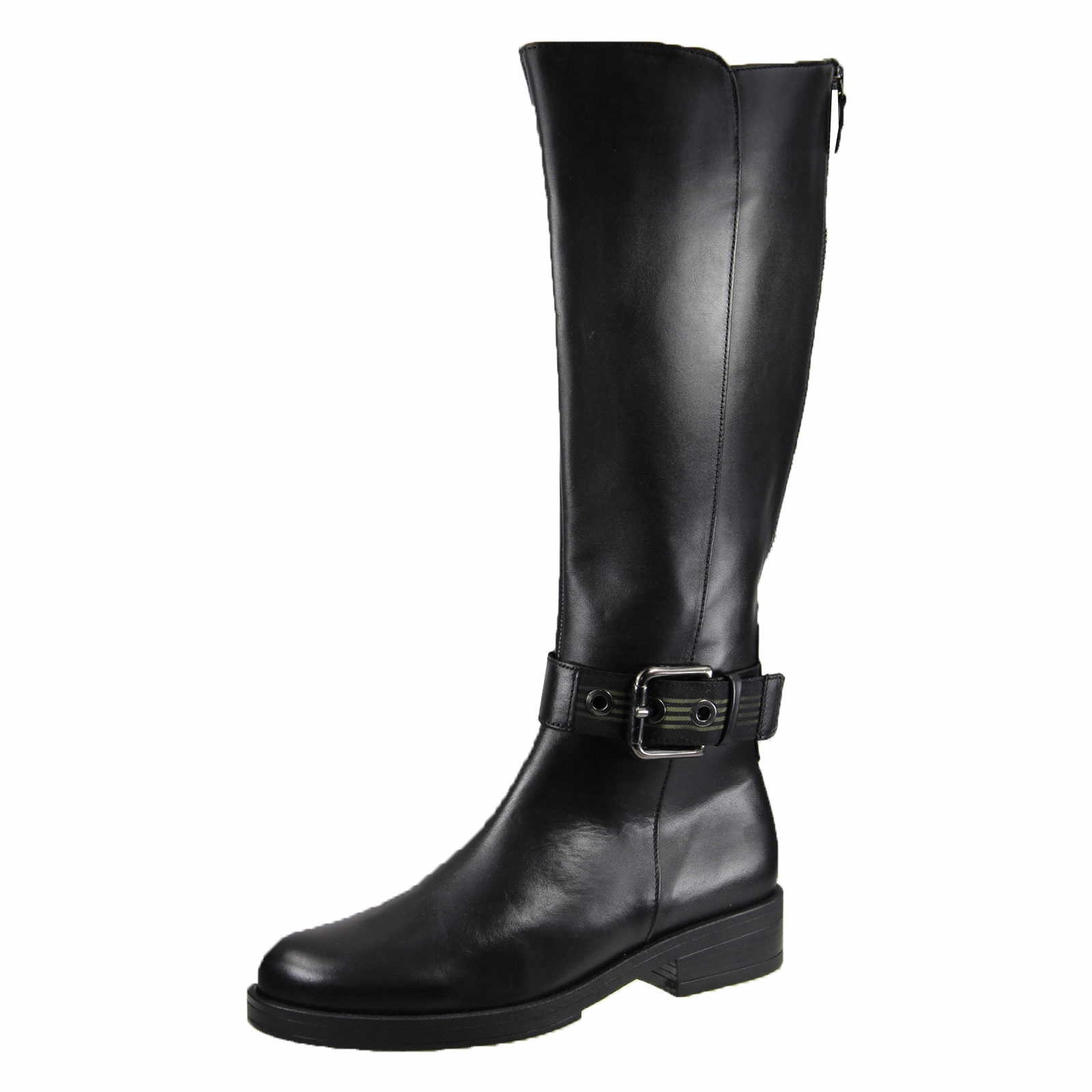 Gabor Damen Stiefel – Klassische Langschaftstiefel Aus Glattleder, Mit Wechselfußbett, Blockabsatz 3 Cm