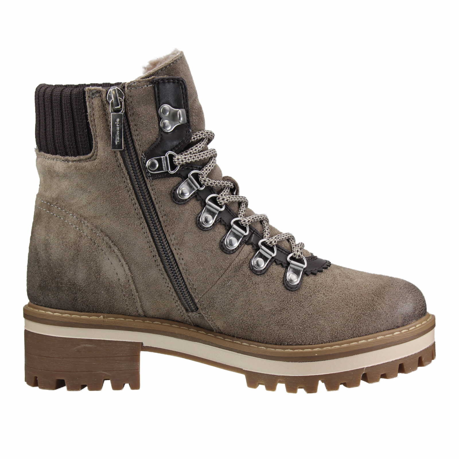 Tamaris Schnürboot für Damen in grau | Schuhparadies
