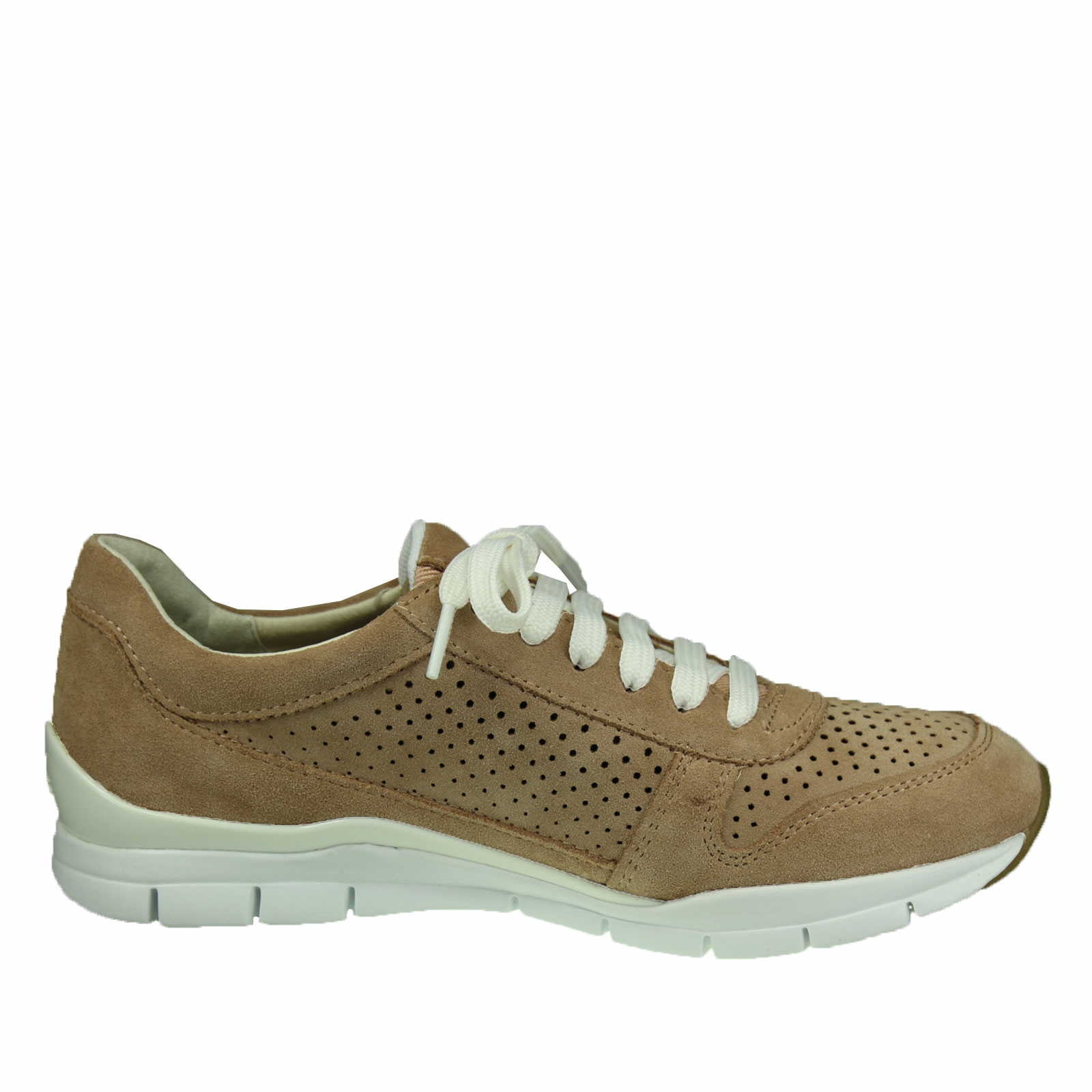 Geox Schnürhalbschuh für Damen in beige | Schuhparadies