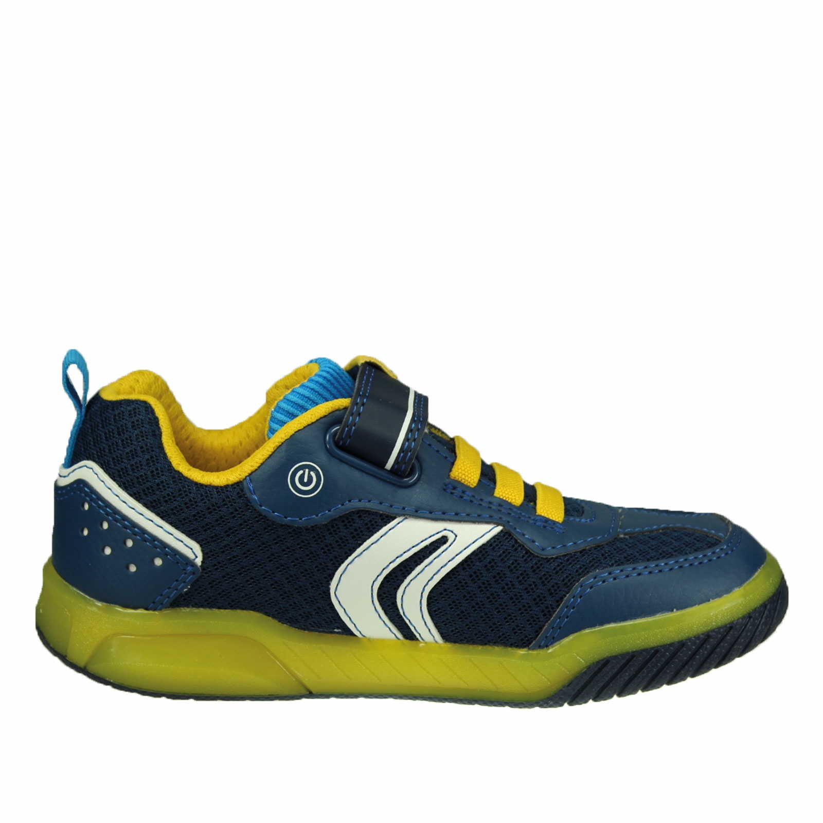 Geox Kinder Kletthalbschuh in blau | Schuhparadies