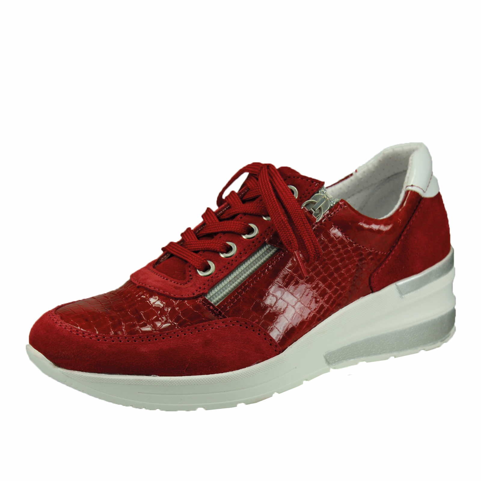 ACO Shoes Schnürhalbschuh für Damen in rot | Schuhparadies