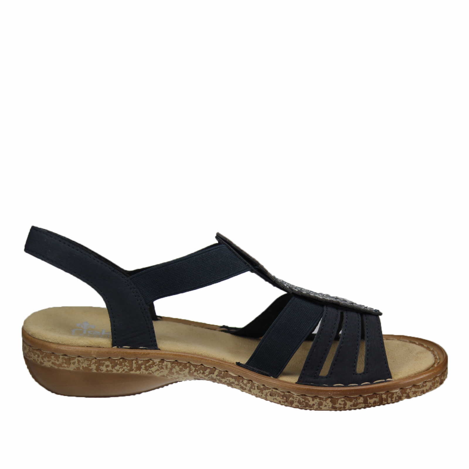 Rieker Women's Sandalette - Comfortable Casual Sandals In Two-Tone Style - View #5