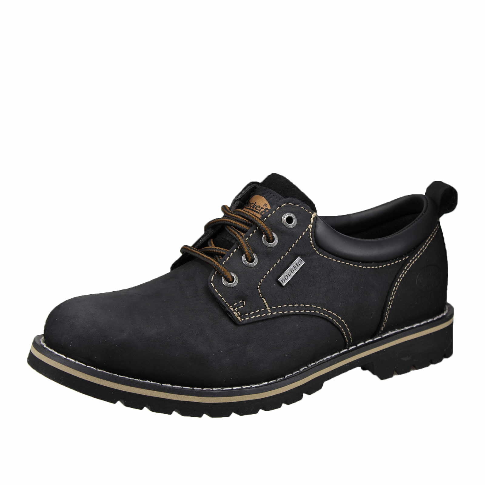 Dockers Schnürhalbschuh für Herren in schwarz | Schuhparadies