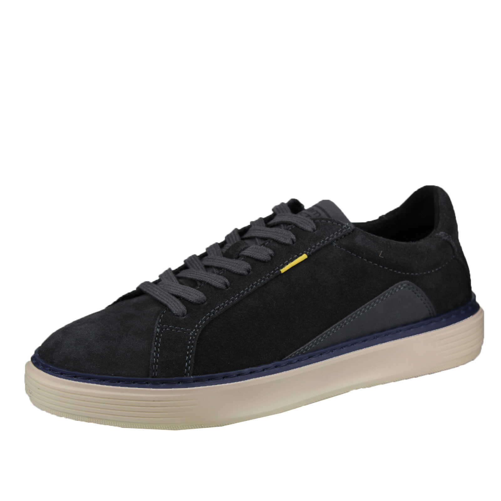 Zapatillas Hombre Camel Active - Piel De Ante Blanca/Beige, Suela Antideslizante, Talla 45 EU